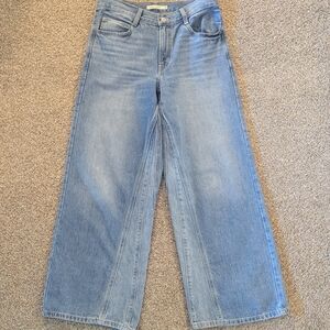 Levi's '94 Baggy Wide Leg Jeans Paneled Light Wash - Women's 28 X 30